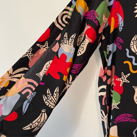 Colorful Patterned Women's Top - Picture 4 of 6